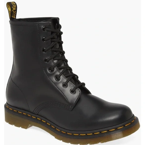 Dr. Martens 1460 Women’s Black Leather Boots Size 10 - Picture 2 of 10